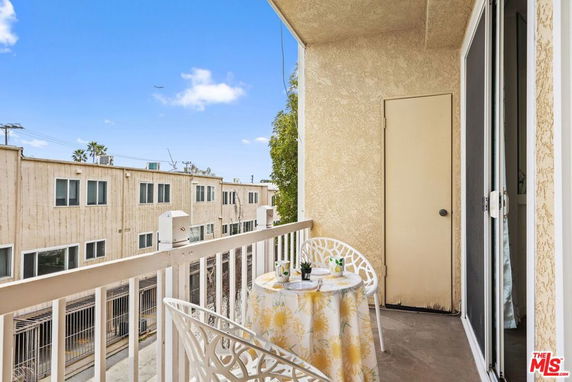 Balcony view of adjacent residential buildings