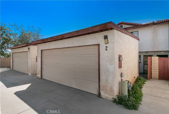 Front view of a house with a double garage.
