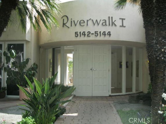 Front view of a building entrance labeled Riverwalk I
