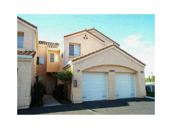 Front view of a house with a double garage.