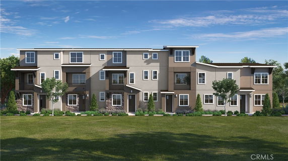 Front view of a multi-story townhouse building.