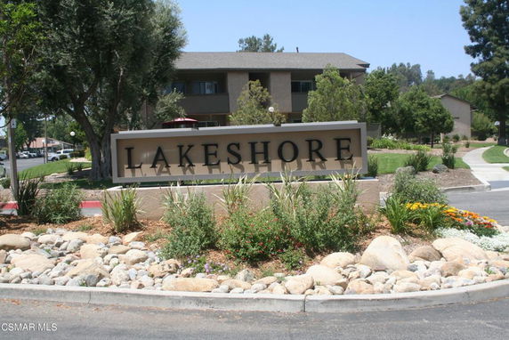 Front view of a building with a prominent sign reading 'LAKESHORE'.