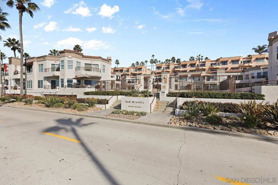 Front view of a modern multi-unit residential building.