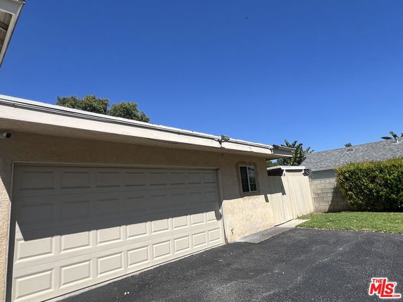 Front view of a house with a double garage.