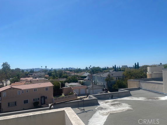 Panoramic view of residential buildings from a rooftop