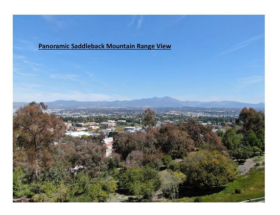 Panoramic view of Saddleback Mountain Range and surrounding area.