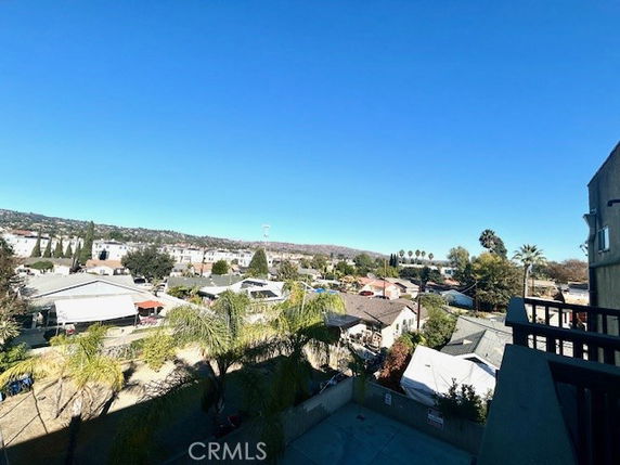 Wide view of residential area seen from a building.