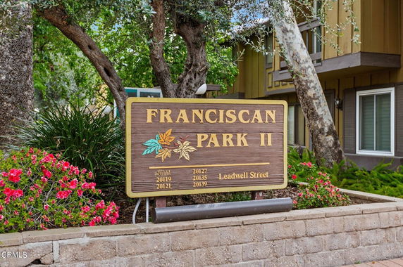 Front view of a building with a sign reading 'FRANCISCAN PARK II'.