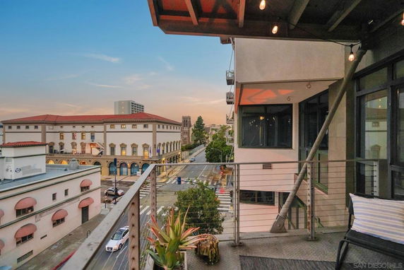 View of surrounding buildings from a balcony