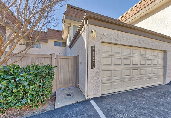 Front view of a house with a double garage.