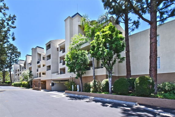 Front view of a multi-story residential building.