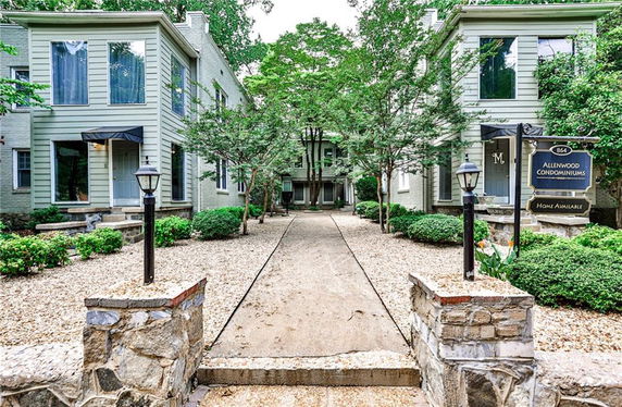 Front view of Allenwood Condominiums.
