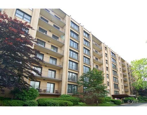 Front view of a multi-story apartment building.