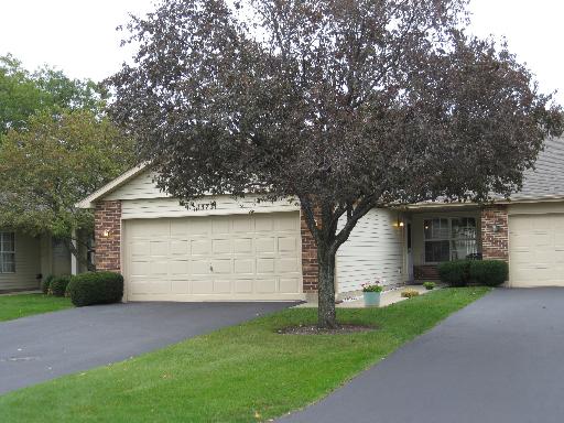Front view of a house with a double garage.