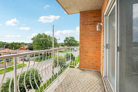View of a neighborhood from the balcony of a building