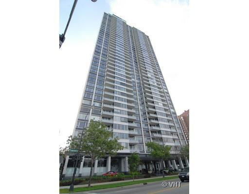 Front view of a high-rise residential building