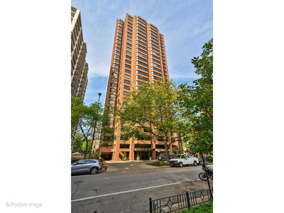 Front view of a multi-story residential building.