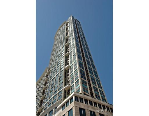 Front view of a modern high-rise building.