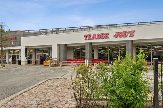 Front view of a commercial building with the Trader Joe's signage.