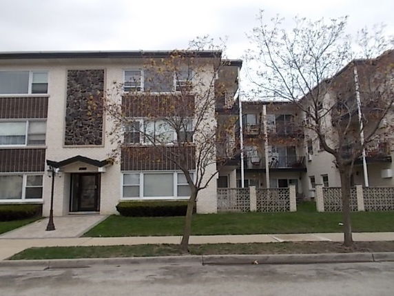 Front view of a multi-story residential building