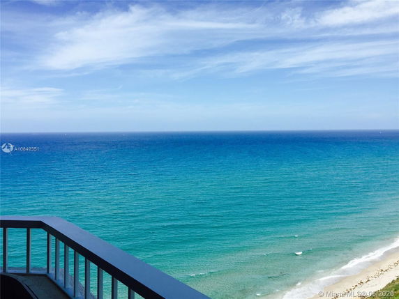 Panoramic view of the ocean from a high vantage point.