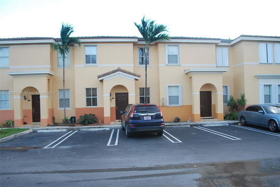Front view of a two-story townhouse.