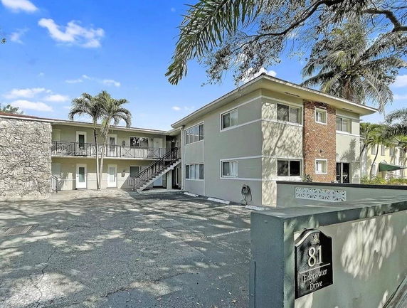 Front view of a two-story residential building.