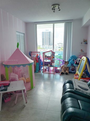 Room with children's play tent and toys