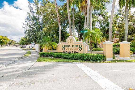 Entrance sign for Shoma Homes Fair Way Views in a landscaped setting.