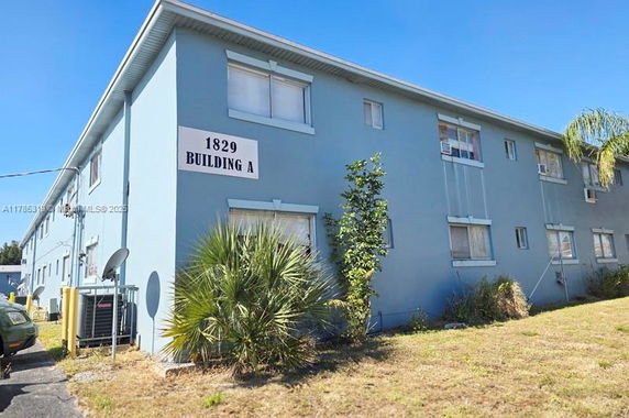 Front view of a two-story apartment building labeled 'Building A'.