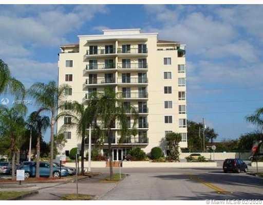 Front view of a multi-story apartment building