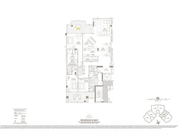 Detailed floor plan of a residential building indicating various rooms and layout.