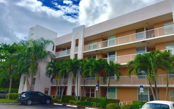 Front view of a multi-story residential building with balconies.