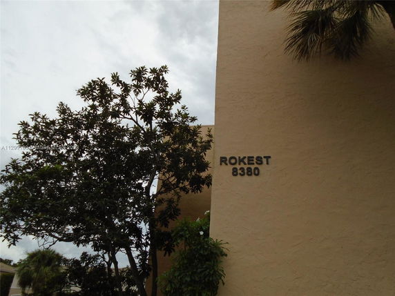Front view of a building with the name Rokest and number 8380.