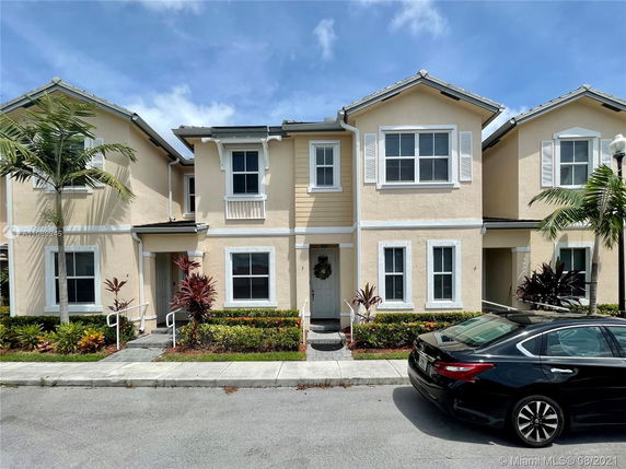Front view of a two-story house.