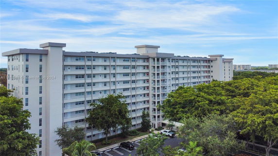 Front view of a multi-story residential building.