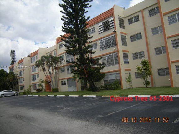 Front view of a multi-story residential building.