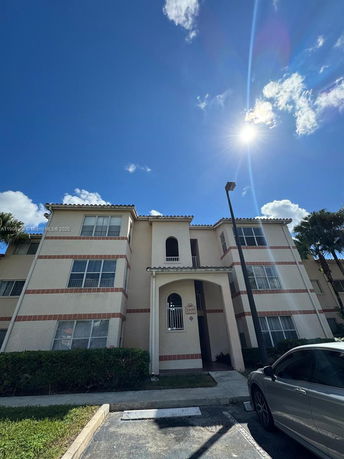 Front view of a multi-story residential building.
