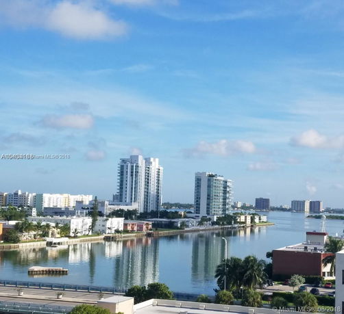 View of high-rise buildings near a body of water.