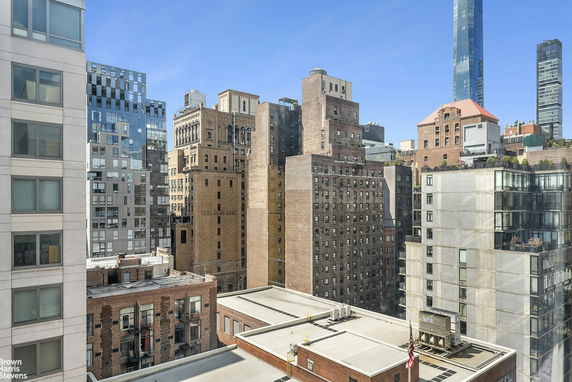 View of multiple high-rise buildings in an urban area.